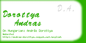 dorottya andras business card
